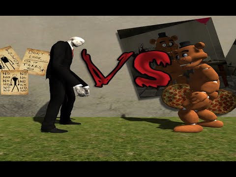 Slender man VS Freddy Faz Bear