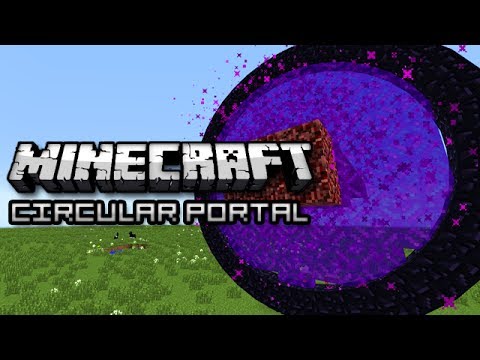 Minecraft Circular Nether Portal Magic 14w04 Minecraft Circular Nether Portal Magic 14w04
