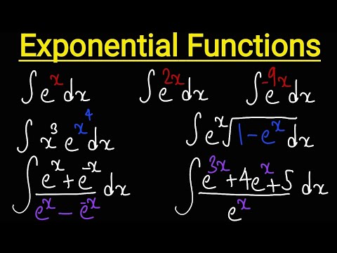 Integrate Exponential Functions by Substitution | Calculus