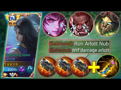 ARLOTT BEST BUILD TO DESTROY THIS 3 ANNOYING HEROES | GLOBAL ARLOTT ONE SHOT COMBO BUILD - MLBB