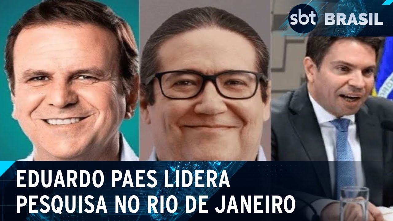 Datafolha: Paes lidera no Rio, seguido por Ramagem e Tarcísio Motta | SBT Brasil (22/08/24)