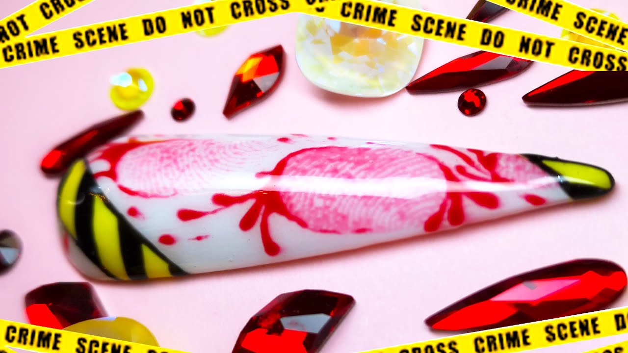 Crime Scene Nail Art Is It Too Early For Halloween