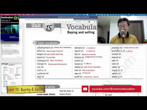 Destination B1   Unit 15 Vocab   Buying and Selling