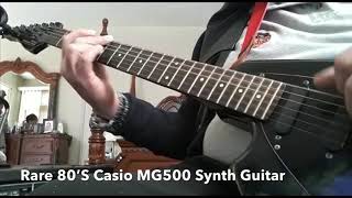 Video thumbnail for Rare Casio MG500 Synth Guitar by erostrova01