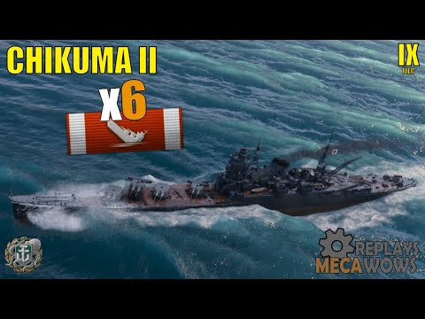 Chikuma II 6 Kills & 108k Damage | World of Warships Gameplay