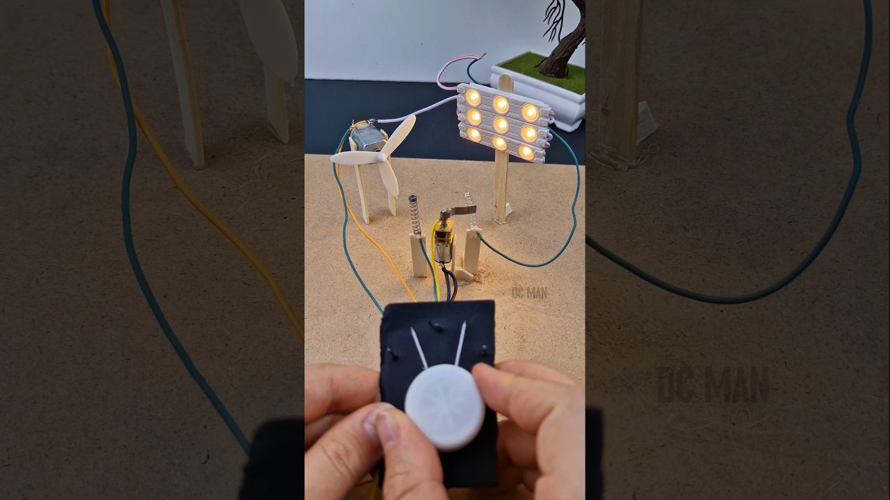Switch with DC motor | #dcmotor #motorbuilding #techexperiments
