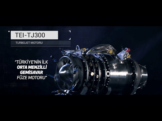 TEI-TJ300 Turbojet Engine - Turkey's First Medium-Range Anti-Ship Missile Engine - #TEI