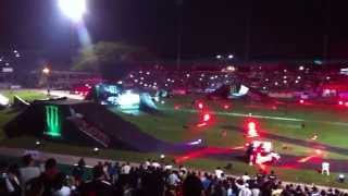 preview picture of video 'Jimmy Blaze Xpilots Motocross Monster fuego helicóptero Tuxtla 2014 (on fire)'