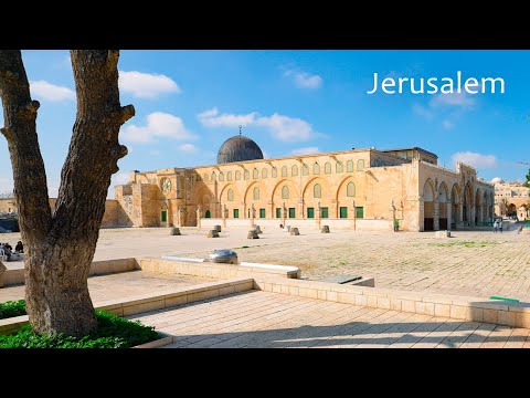 Al Aqsa Mosque Today. Detailed Overview of the Temple Mount. Peaceful Jerusalem.