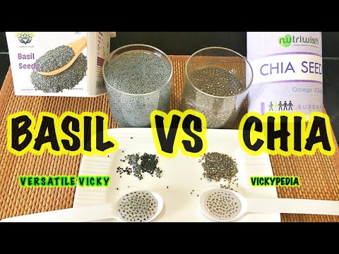 Chia Vs Basil Seeds For Weight Loss | Basil Vs Chia Seeds | Sabja vs Chia Seeds Video