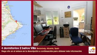 preview picture of video '4 dormitorios 2 baños Villa se Vende en Beniarbeig, Alicante, Spain'