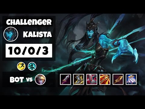 Kalista vs Ezreal EU Challenger BOT (10/0/3) - v11.13