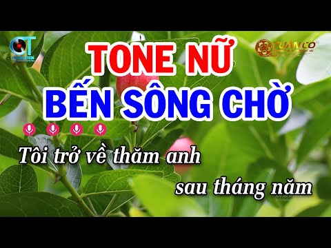 Karaoke Bến Sông Chờ Tone Nữ Beat Mới Hay | Đoản Khúc Lam Giang | Phi Vân Điệp Khúc