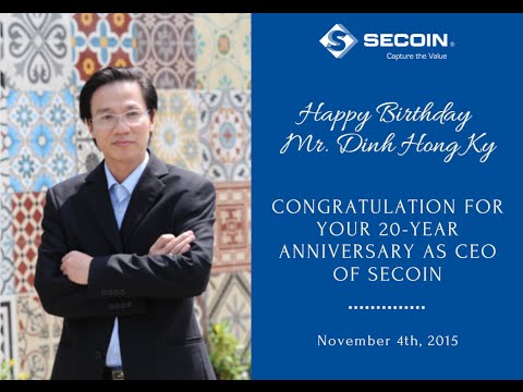 CBCNV Secoin chúc mừng sinh nhật Ông Đinh Hồng Kỳ - Chủ tịch Secoin (Ngày 4/11/2015)