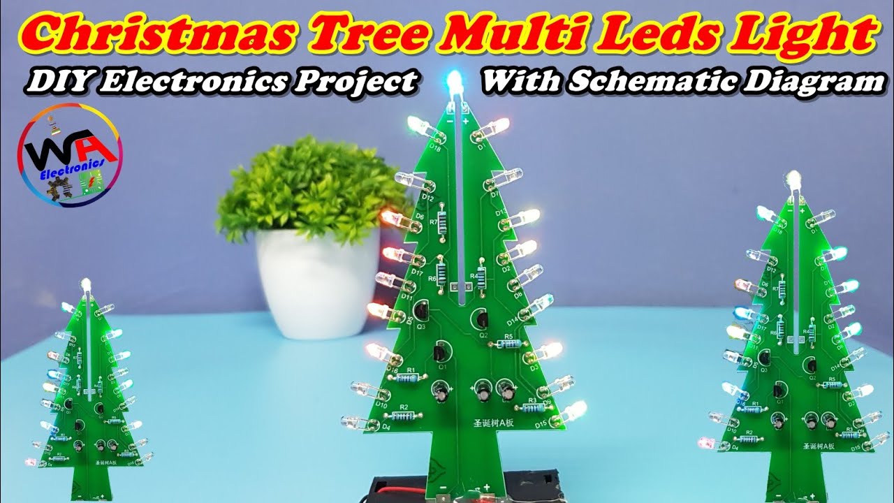 Christmas Tree RGB Leds Multi Light Diy Electronic Projects 2022