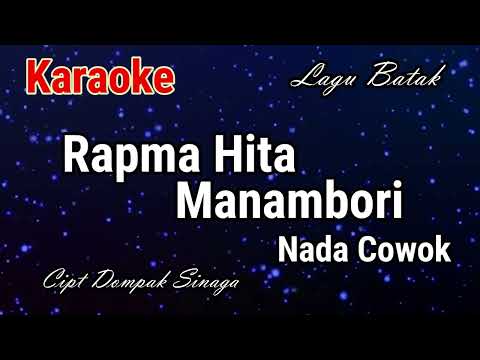 Karaoke : Rapma Hita Manambori (Nada Cowok)