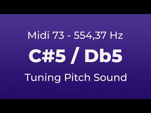 C#5 or Db5 Tuning Pitch | 554,37 Hz | Midi Key 73
