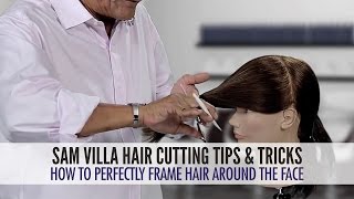 How To Easily Frame Hair Around The Face Using a Twist Cutting Technique