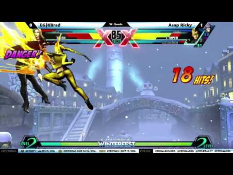 "BBR" UMvC3 At CEO WinterFest 2016 - EG KBrad vs Asap Ricky  (1080p HD)
