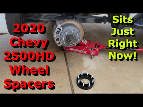 Installing 2" Wheel Spacers on my 2020 Chevrolet 2500HD OEM Wheels