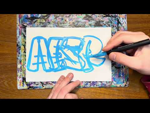 TUTORIAL ON HOW TO DO A GRAFFITI STRAIGHT LETTER PIECE 