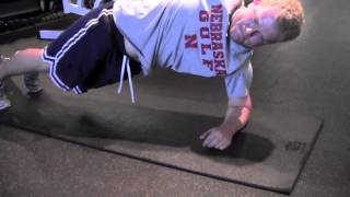 Golf Fitness Plank with Rotation