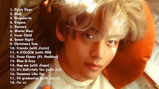 KIM TAEHYUNG PLAYLIST 2023 | BTS V CHILL PLAYLIST (SOLO & COVER SONGS)