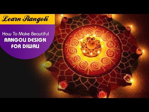 beautiful and easy diwali rangoli design