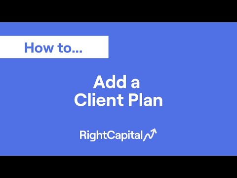Add a Client Plan (1:23)