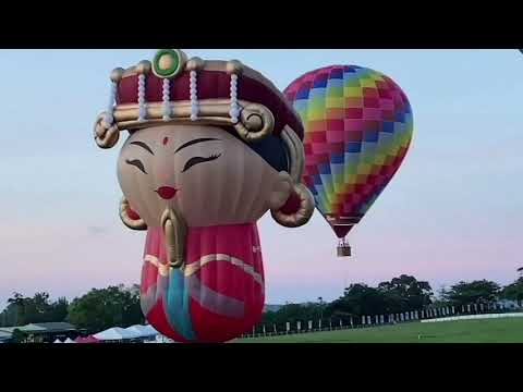 台東熱氣球嘉年華暖身  媽祖球升空可愛亮相