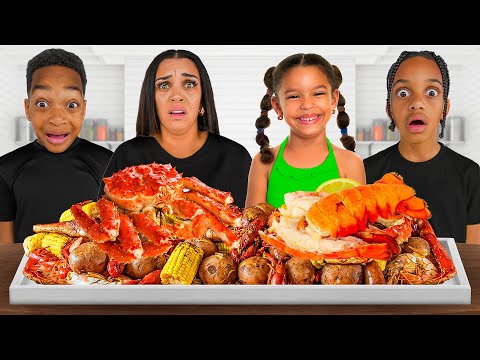 EXPOSING KYRIE'S SECRET CRUSH 😍 (KING CRAB SEAFOOD BOIL MUKBANG)