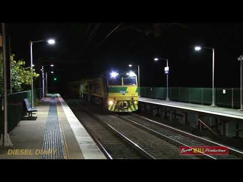 Rare Quad of Australian diesel locomotives - CEY002, CEY006 & streamliners GM27 & S317 - March 2013
