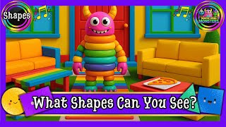 What Shapes Can You See | Shapes Recognition | Magic Mini Monsters | #magicminimonsters