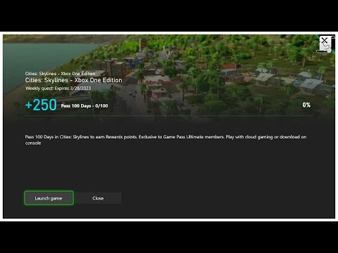 Cities: Skylines 🏆 Xbox GamePass - Weekly Quest (CW 12)