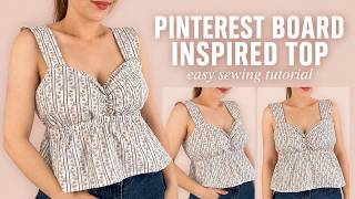 Beginner Sewing Top DIY: Make Your Dream Pinterest Wardrobe