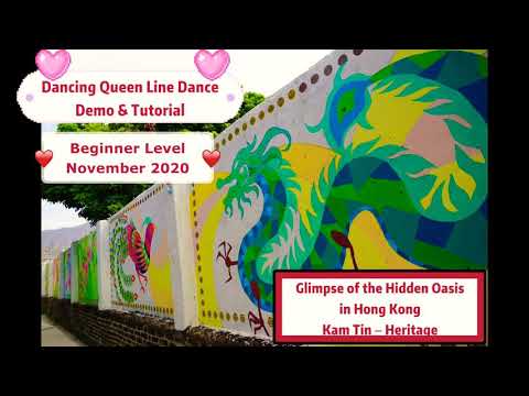 Dancing Queen Line Dance |Demo & Tutorial (2:35) For absolute beginners @bettyyyhful