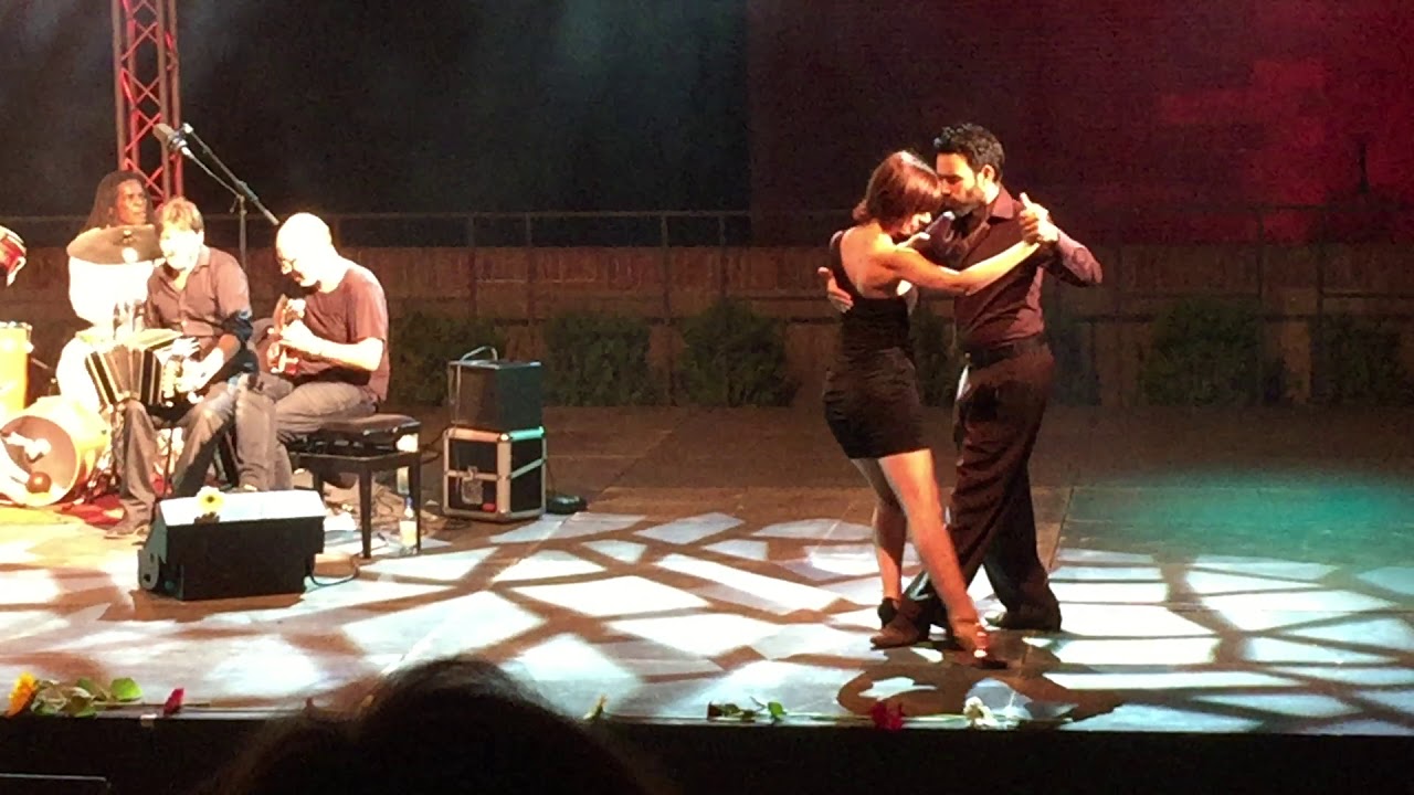 Tangueros Perpignan - Juillet 2015 : Violeta Duarte, Claire et Dario Da Silva