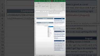 Text string filter. Use filter and vstack to set up a search box that returns customer feedback. - Excel Xpert tutorial video