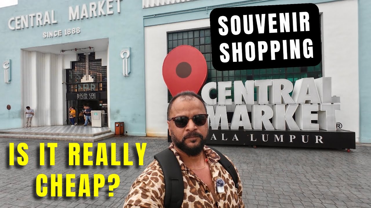 A vivacious tourist explores the bustling Central Market in KL.