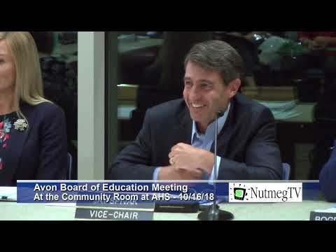 Avon Board of Education 10-16-18