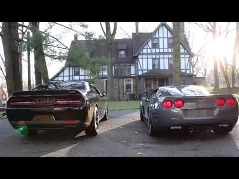 REV BATTLE: Challenger Hellcat vs. Corvette Z06