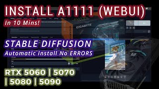 RTX 50 Series Install A1111 Webui Stable Diffusion Blackwell GPU 5070 | 5080 | 5090 CLIPTextEncode