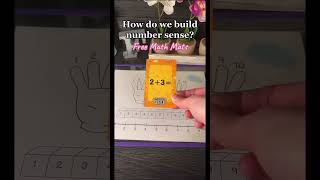 FREE math mats for building number sense. #teachers #math #learntocount #numbersense #shorts