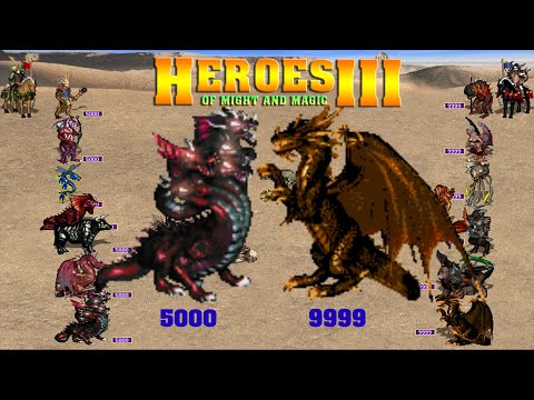 HEROES 3 COMBAT 9999 EACH SLOT DUNGEON VS 5000 EACH SLOT FORTRESS L8L9
