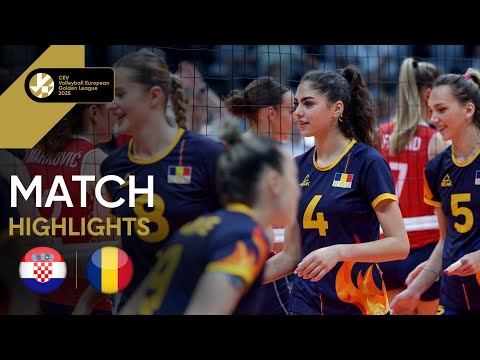 Highlights | Croatia vs. Romania - CEV Volleyball European Golden League 2025 | Women