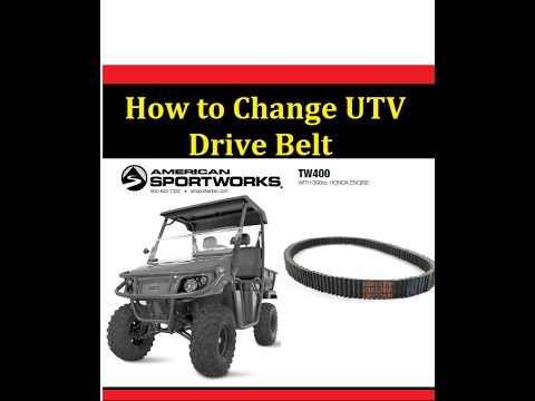 How to Change Drive Belt Trail Wagon UTV American Sportworks