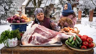 Pilaf de Perna de Boi Cozido em Fogo Aberto