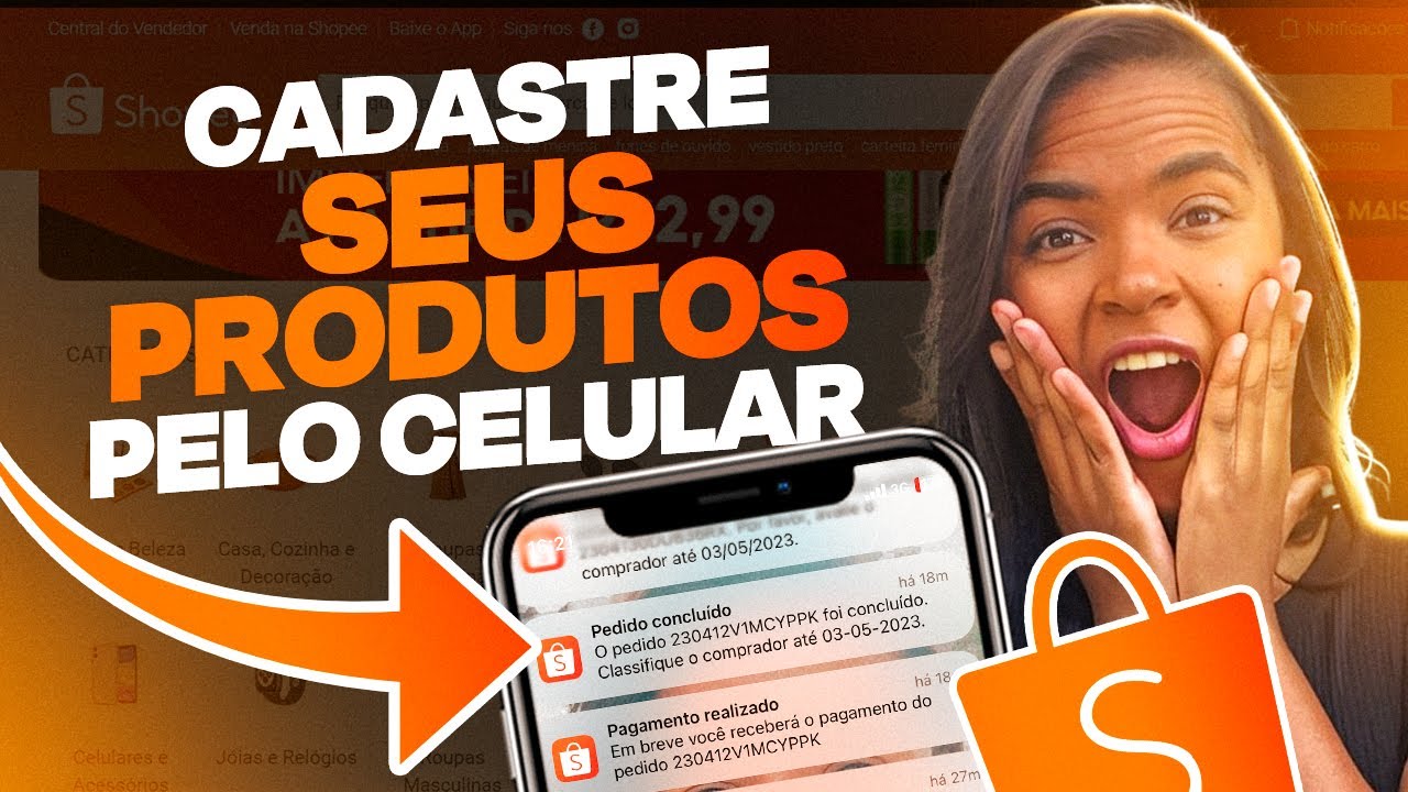 Como Cadastrar produtos na Shopee Pelo Celular Passo a Passo