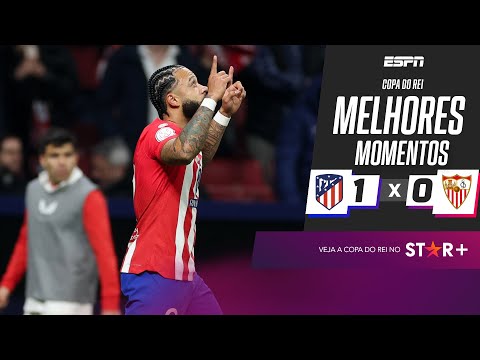 Gols e lances de Atlético de Madri x Sevilla