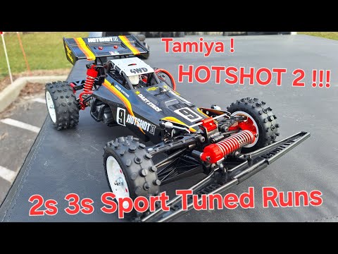 NEW ! Tamiya HOTSHOT 2 2024 2S,3S Speed Run Sport Tuned #rc #rccar #hobby